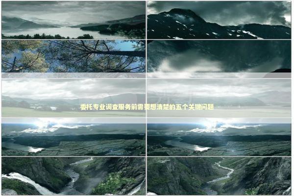 委托专业调查服务前需要想清楚的五个关键问题